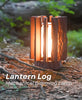 Lantern log - Mechanically Dimming Lamp with Real Log Texture