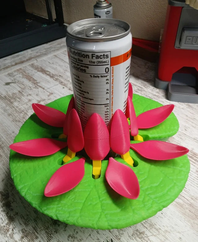 Lily Pad Cupholder - Pool Can Holder with Self Adjusting petals