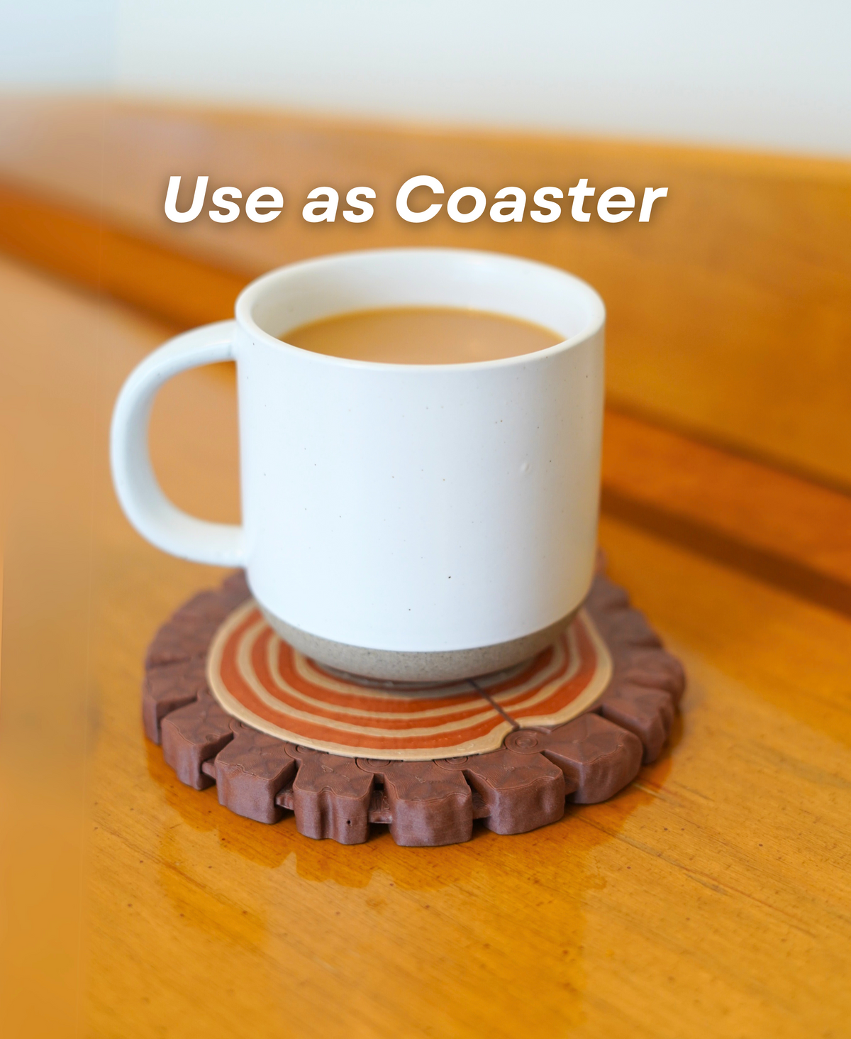 Offe Coaster SpruceGrip™ Spill-Proof Coffee Coaster & Mug Carrier – 3D Habibi