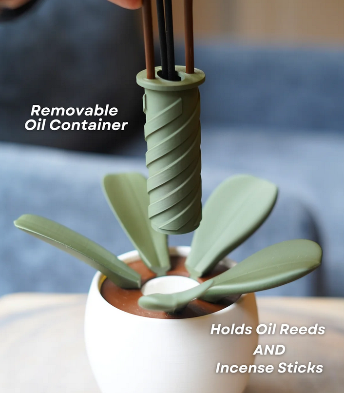 OrchidAura™ Aromatic Diffuser & Incense Holder