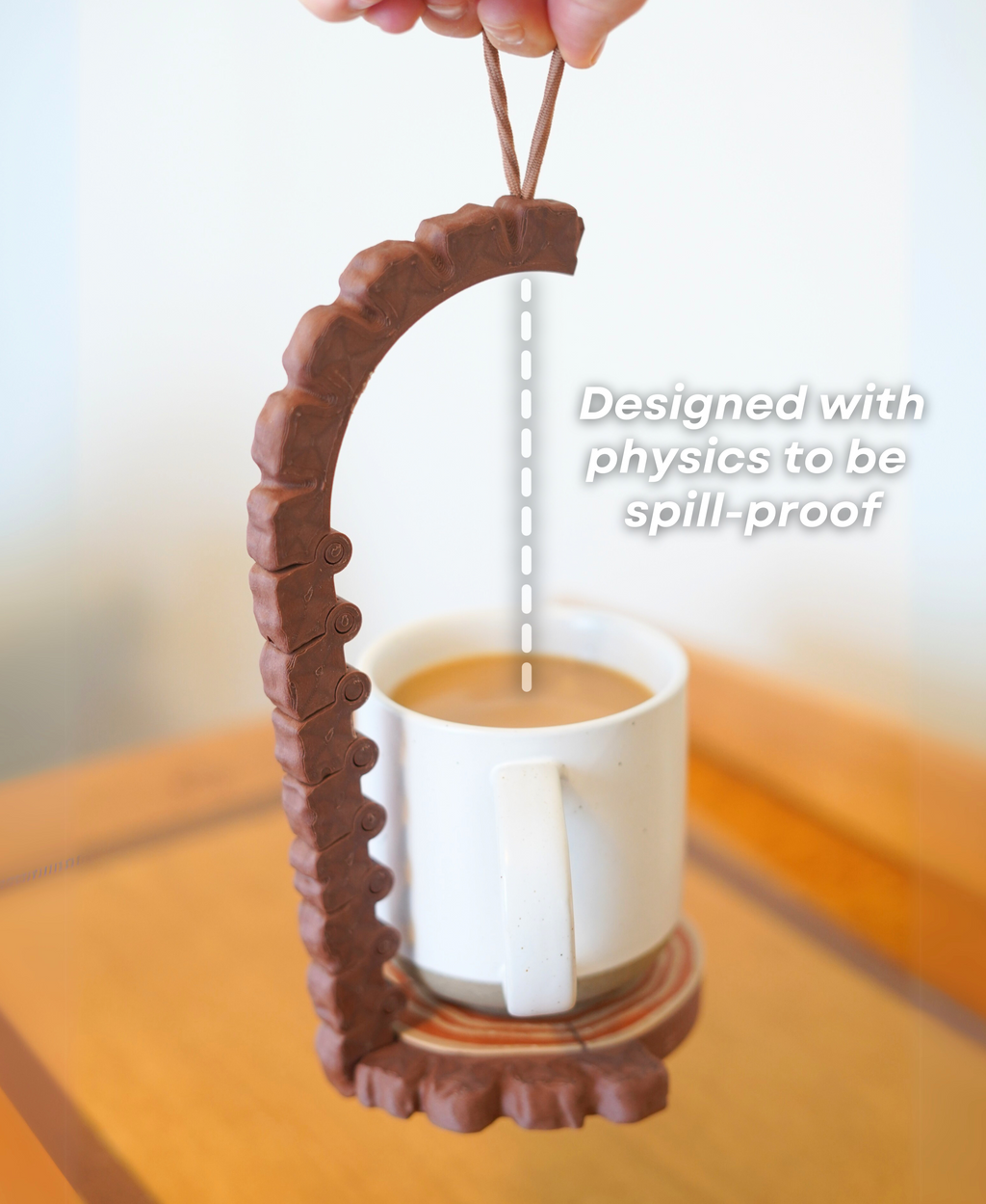 SpruceGrip™ Spill-Proof Coffee Coaster & Mug Carrier