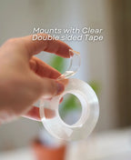 MonsteraLatch™ Mirror-Mounted Bathroom Organizer