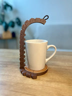 SpruceGrip™ Spill-Proof Coffee Coaster & Mug Carrier