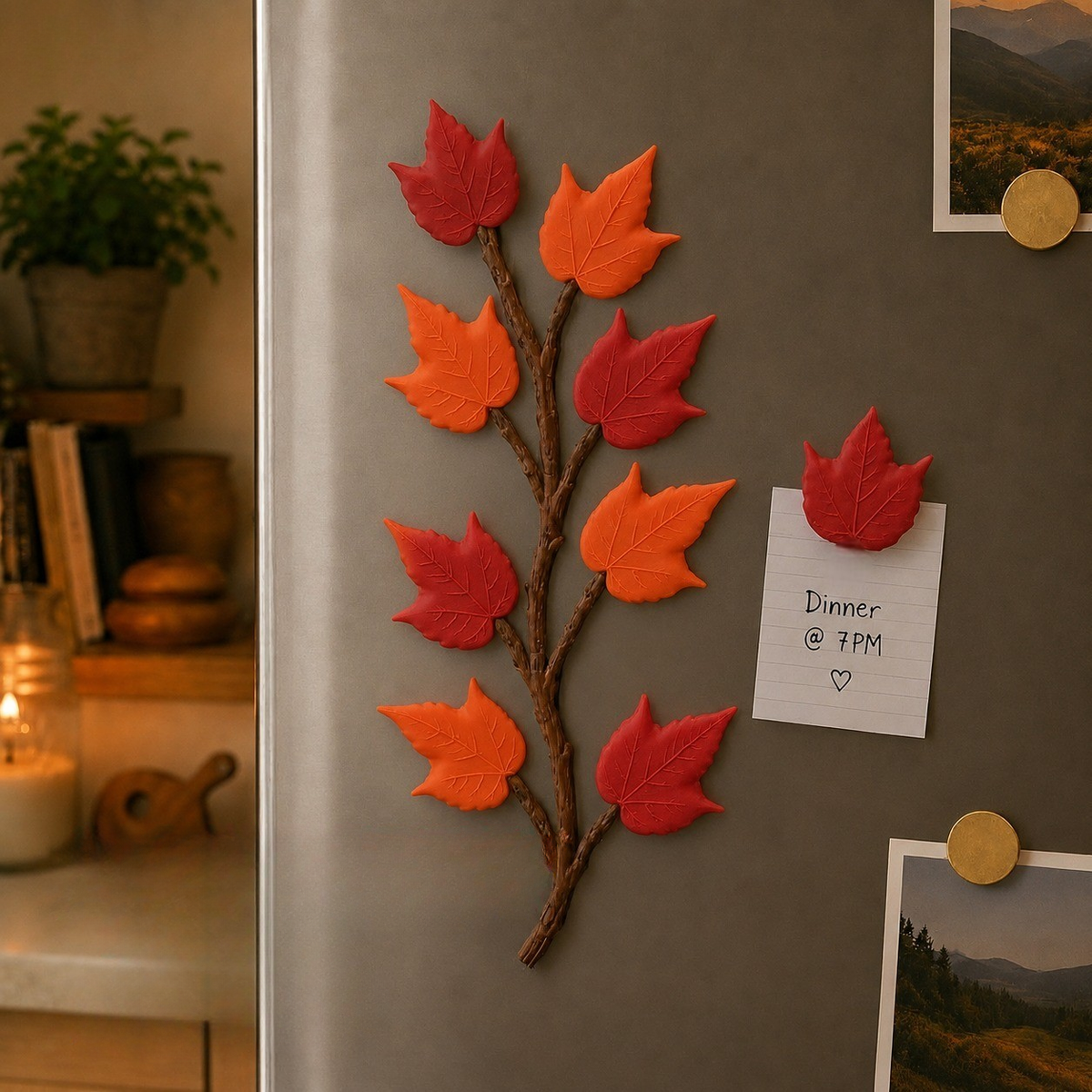 Boston Ivy - Fridge magnet note keeper
