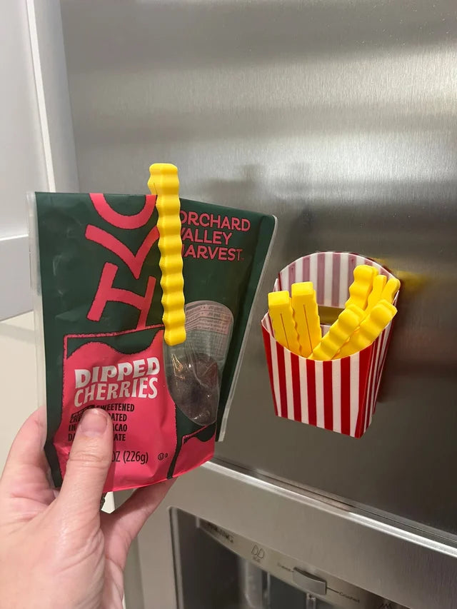 Crispy Fries Bag Clips  - Snack Sealer Clips