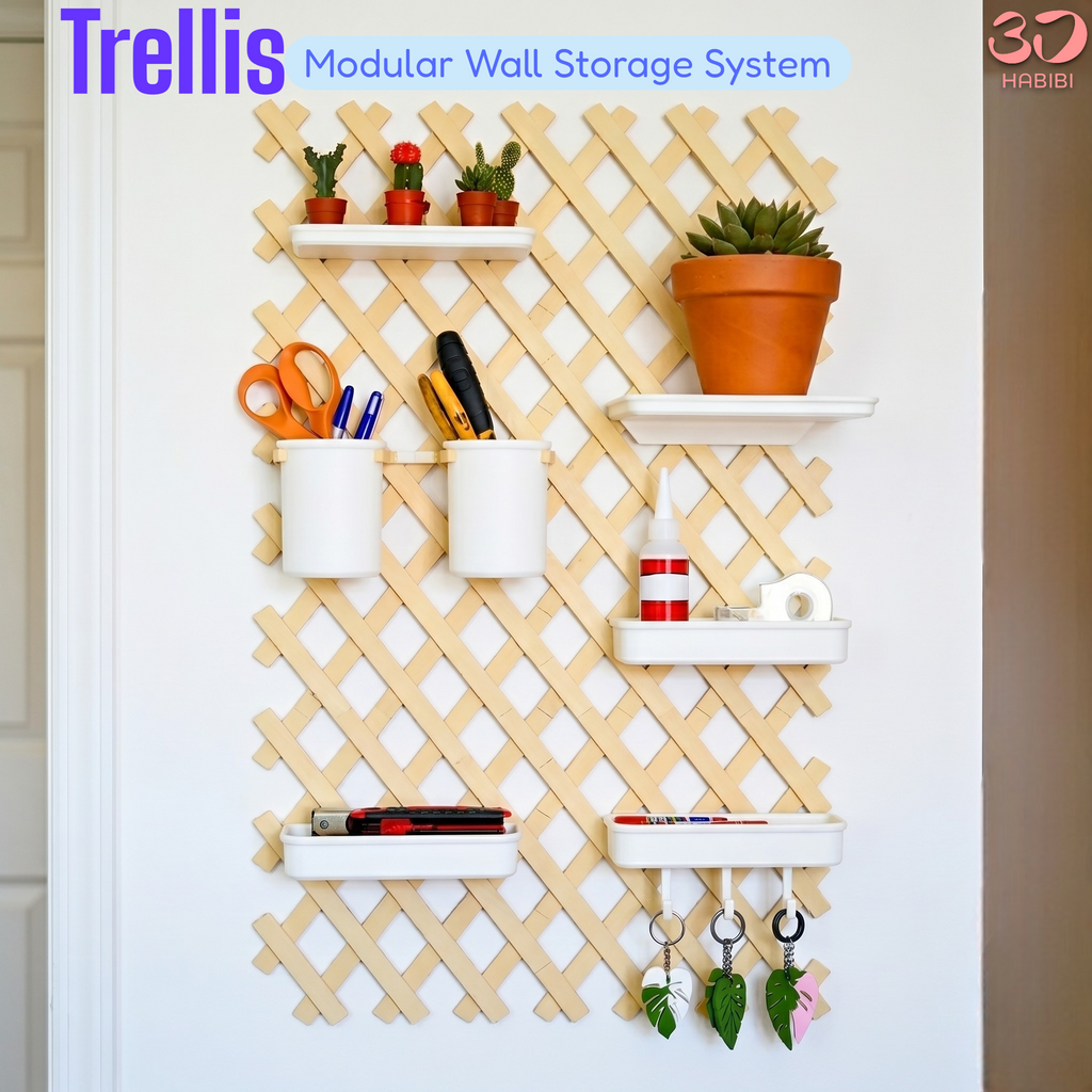TrellisForm™ Modular Wall Storage System – Base Bundle